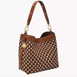 Fossil Jessie Leather Shoulder Bucket Bag